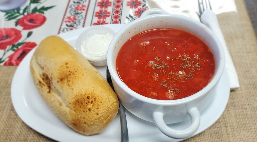 A bowl of borscht